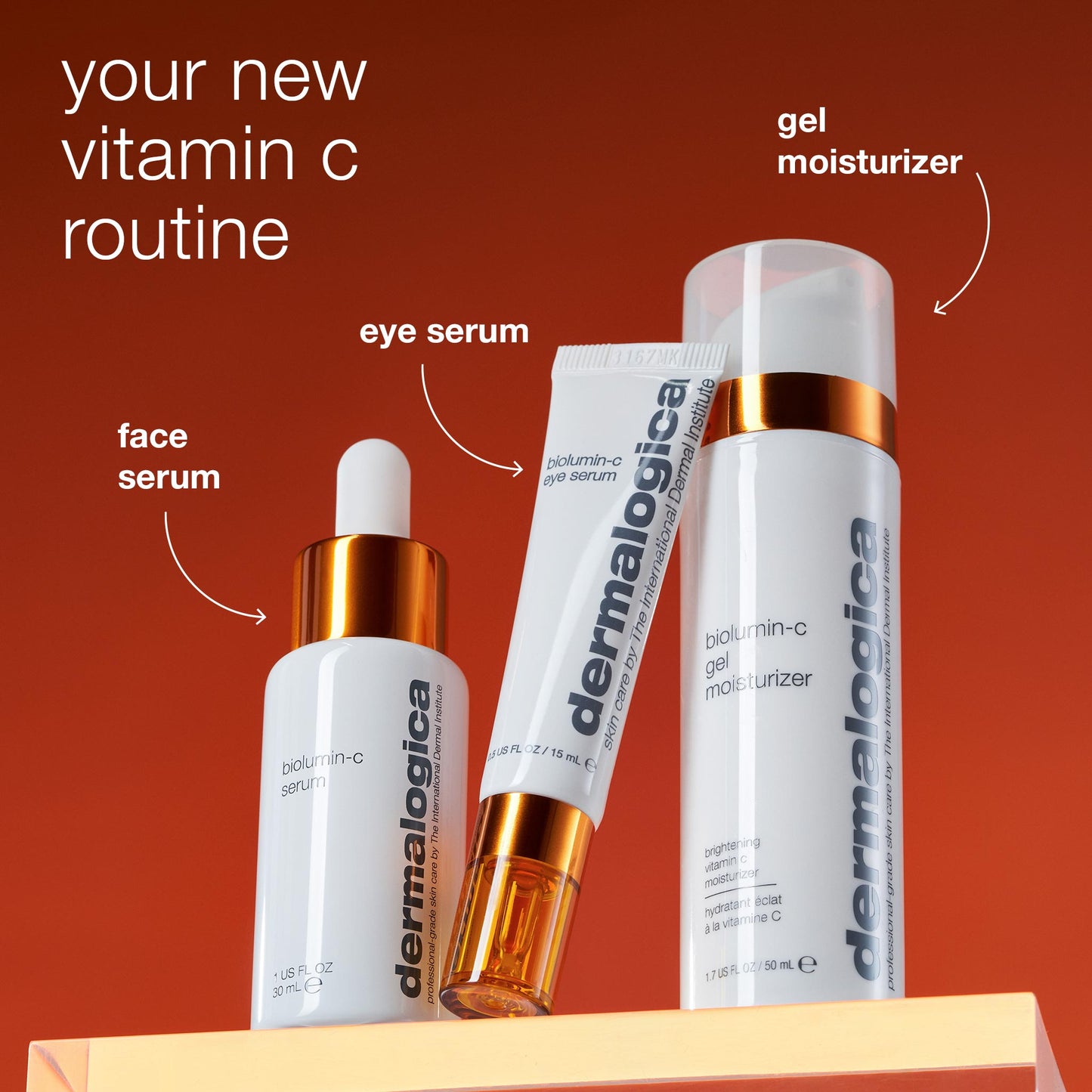 biolumin-c serum, biolumin-c eye serum, biolumin-c gel moisturizer 