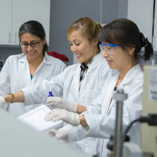 dermalogica employees in lab