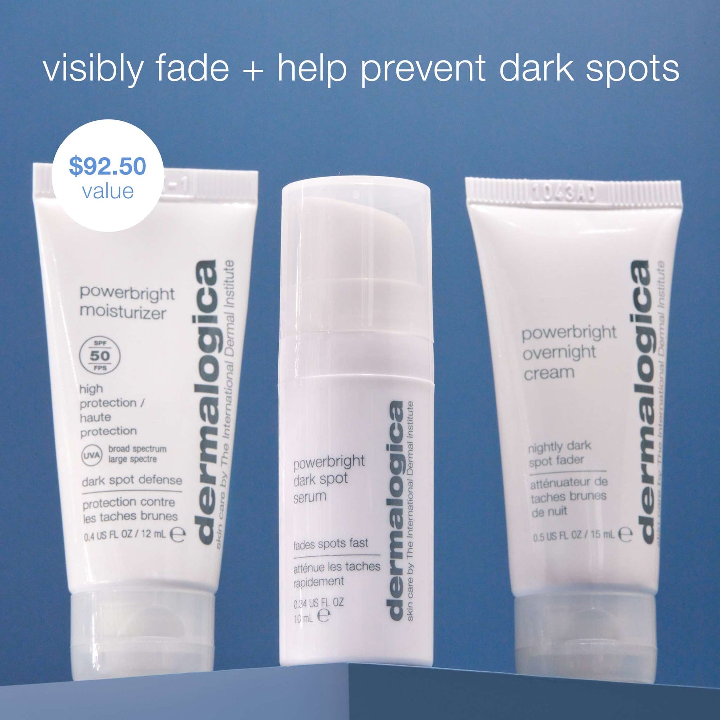 visibly fade + help prevent dark spots $92.50 value 