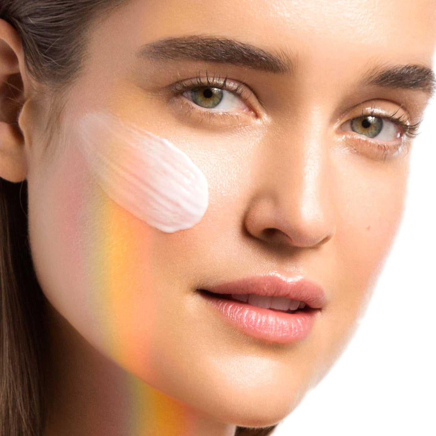 model with prisma protect spf30 